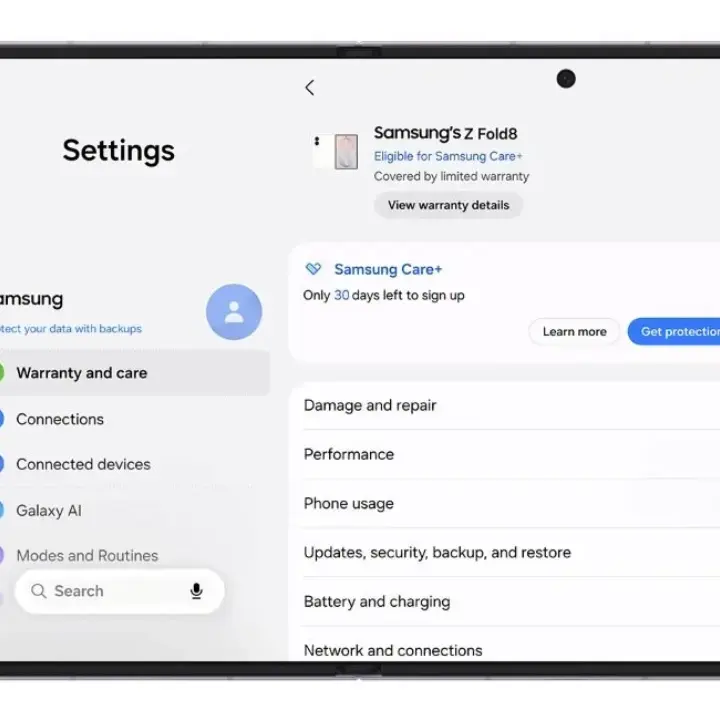 One UI 9 Bawa Warranty and care, Cek Garansi Semua Perangkat Samsung Kini Bisa dari Satu Menu HP Galaxy Terbaru