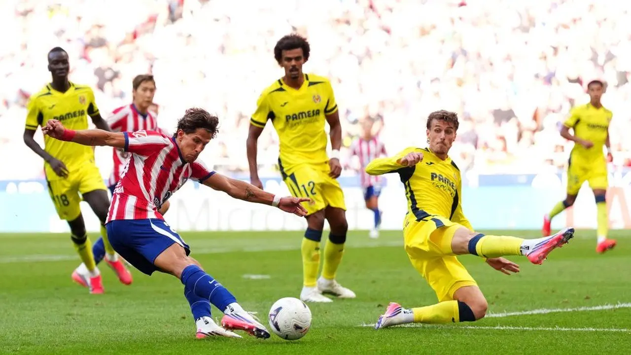 Atletico Madrid Ditahan Imbang Villarreal 2-2 Meski Bermain 10 Orang
