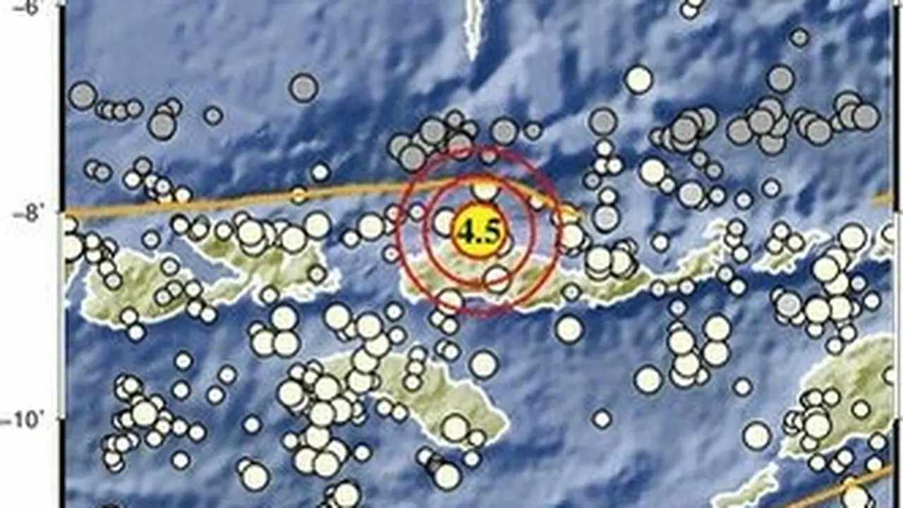 Gempa Magnitudo 4,5 Guncang 48 Km Timur Laut Ruteng, Manggarai NTT