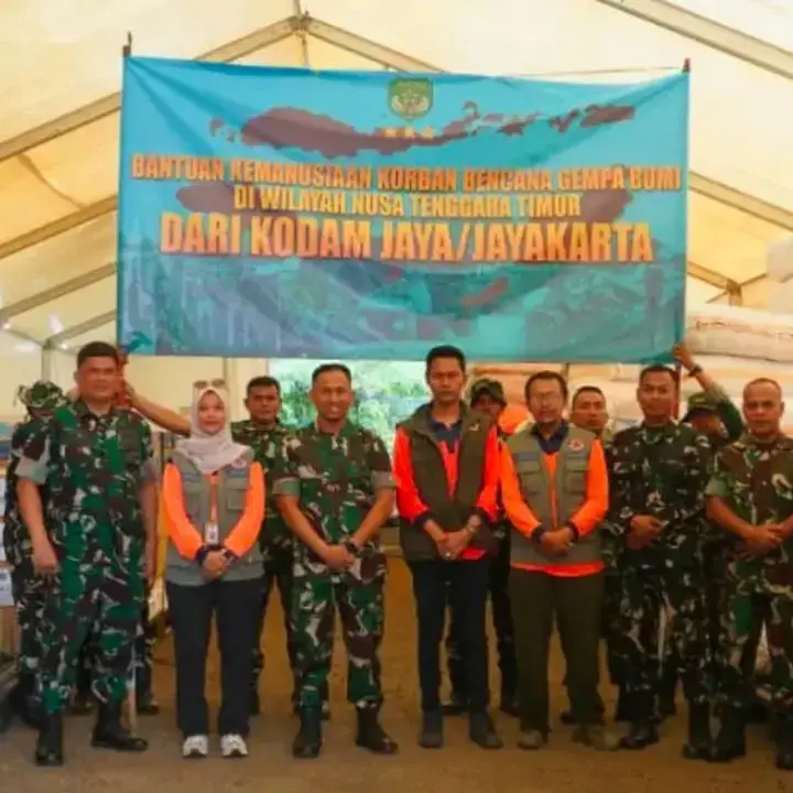 Kodam Jaya Salurkan Bantuan Kemanusiaan untuk Korban Gempa NTT