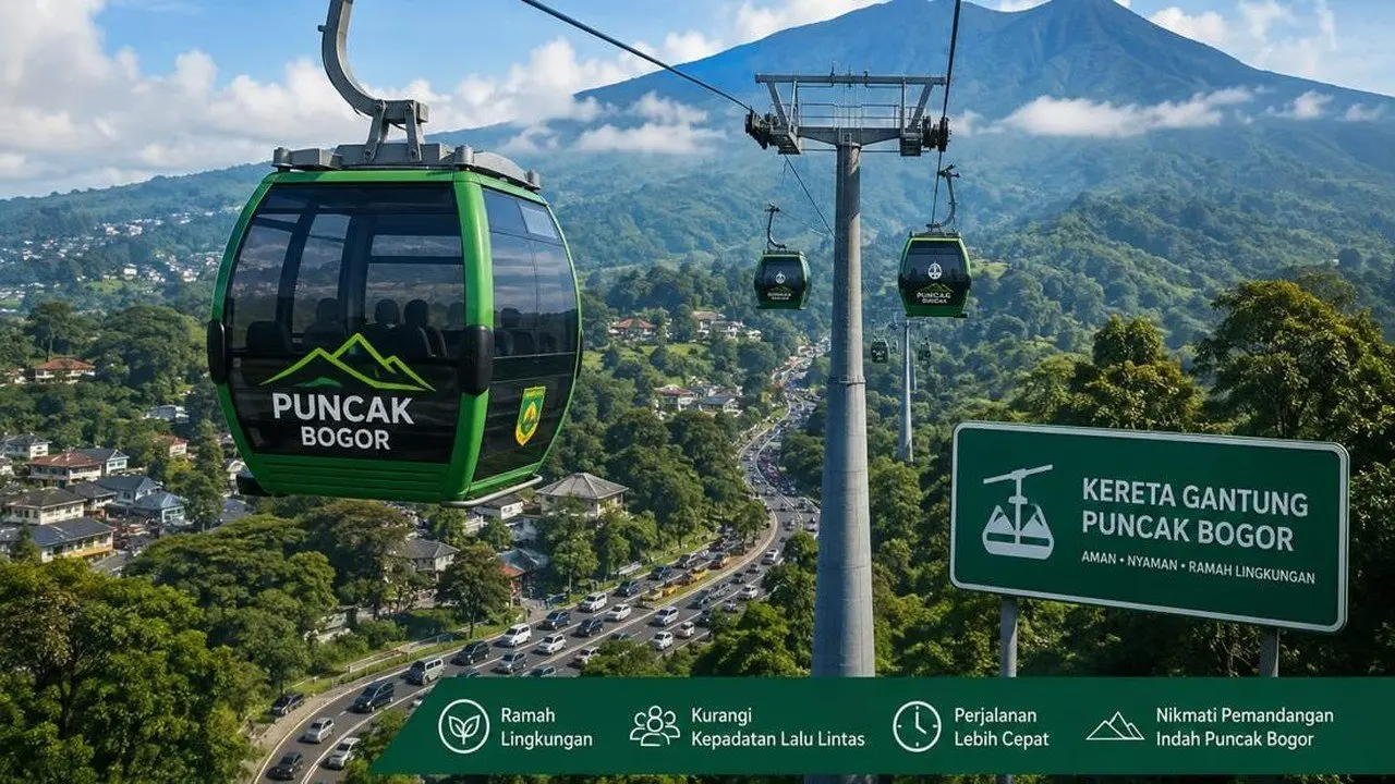 Pemkab Bogor Kaji Ulang Proyek Kereta Gantung untuk Atasi Macet Puncak