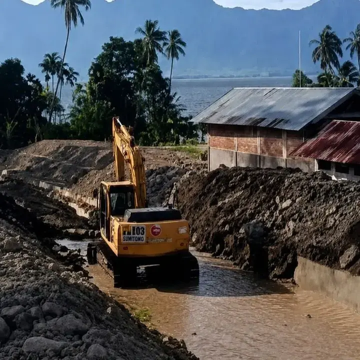 Percepatan Rehabilitasi Sungai dan Irigasi Pascabencana Sumatera Capai 34 Persen