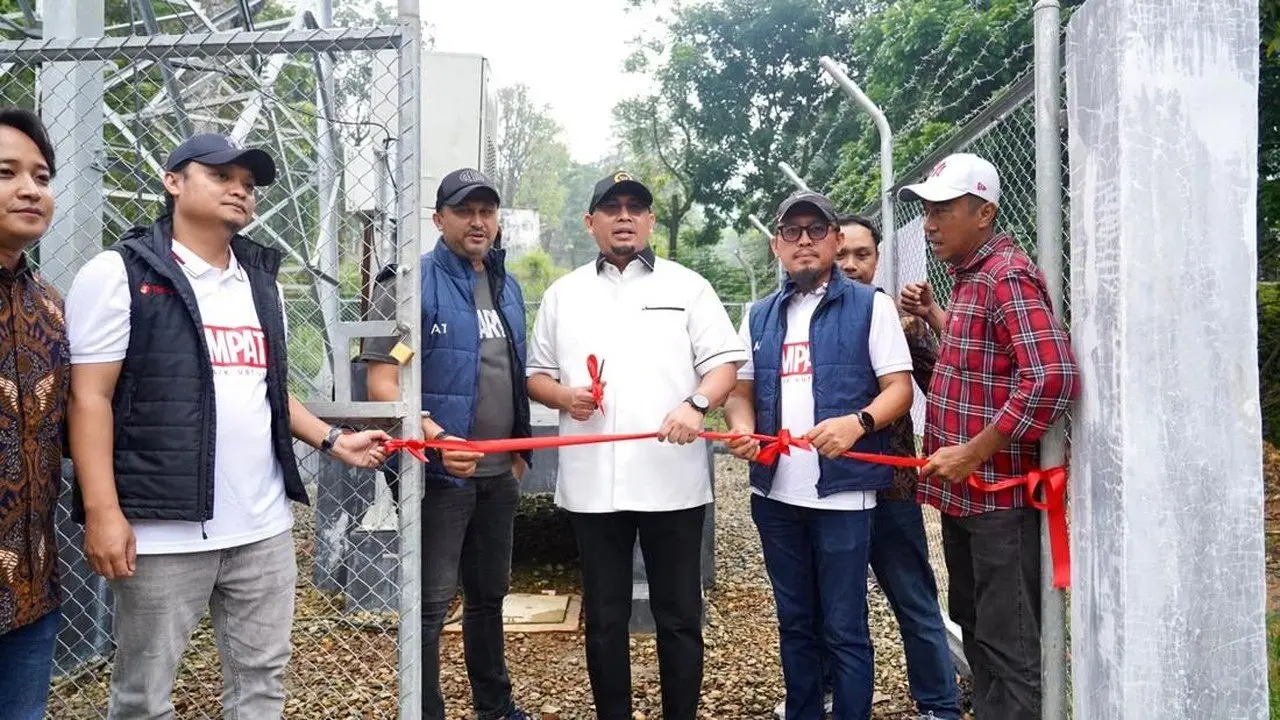 Peresmian BTS Tahura Bung Hatta Diwarnai Ungkap Kasus Pencurian Tiang Telkom