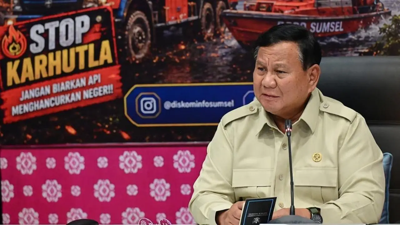 Prabowo Pantau Langsung Karhutla Jambi-Lampung, Beri Dukungan Operasional