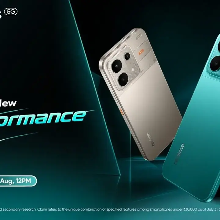 Realme P4s Meluncur 26 Agustus di India dibekali Baterai 8.000mAh dan Chipset Kencang