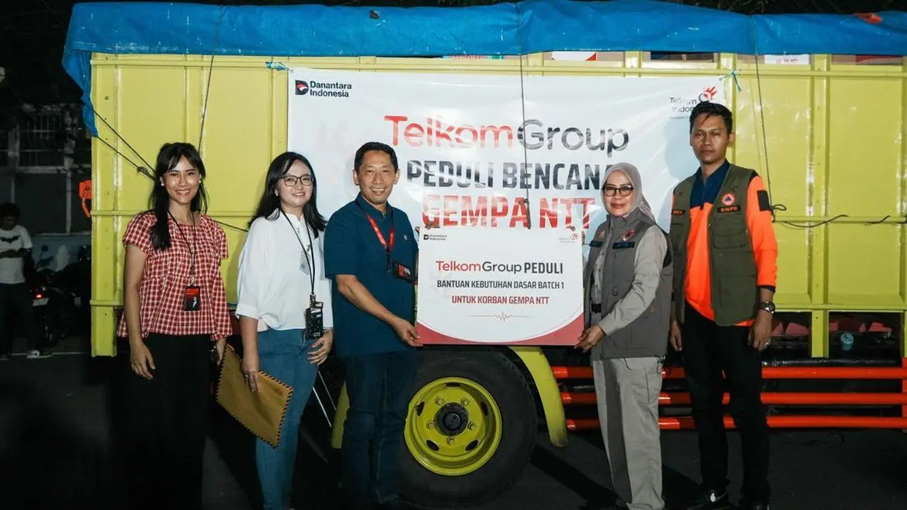 TelkomGroup Sumbang Rp 1,3 M untuk Korban Gempa NTT, Fokus Pemulihan Pascabencana