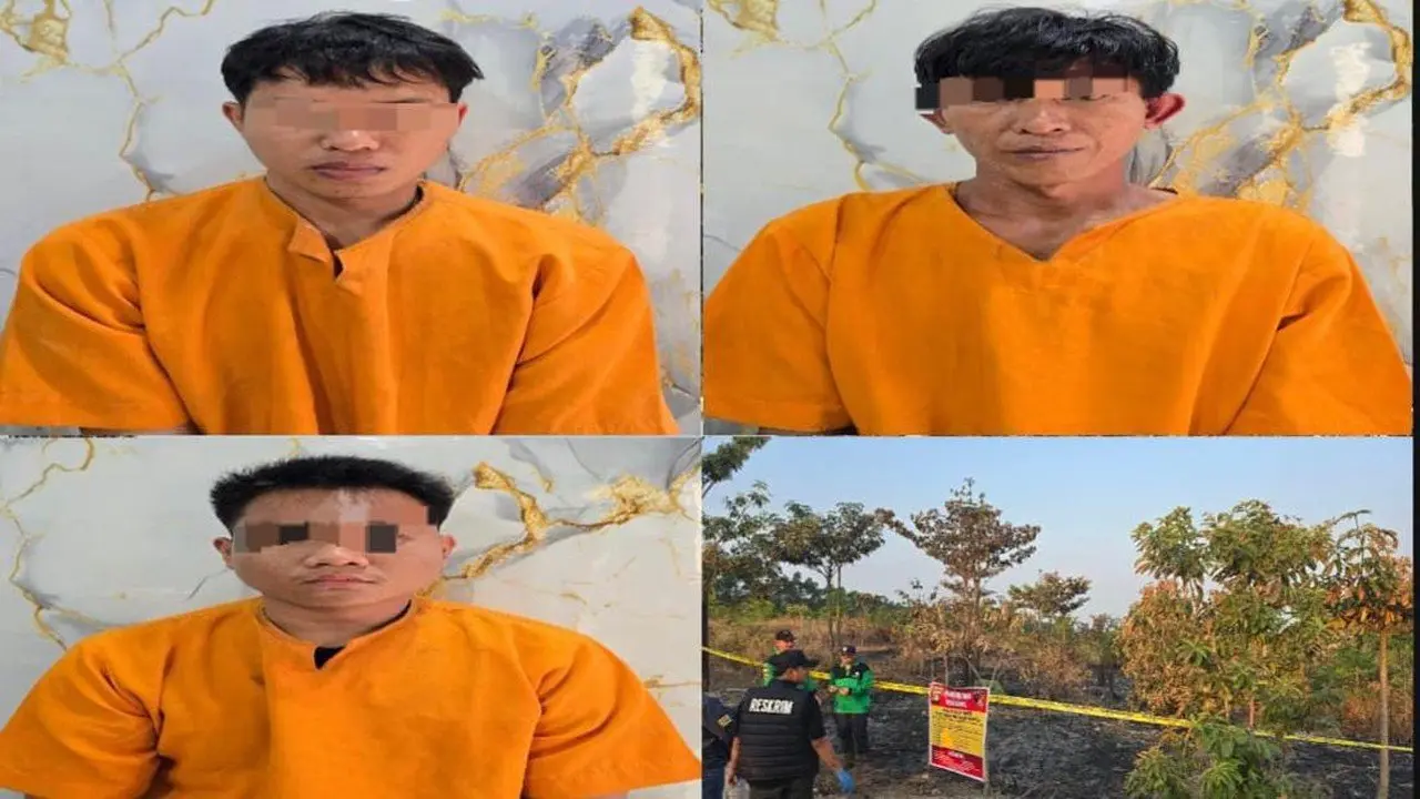 Tiga Terduga Pelaku Pembakaran Lahan di OKU Timur Dibekuk Polisi