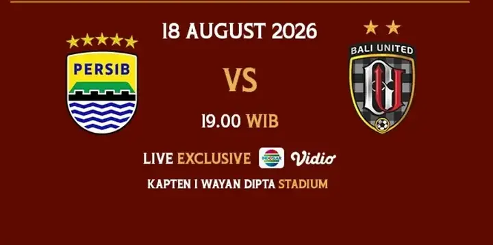 Jadwal Siaran Langsung Persib vs Bali United di Indosiar dan Vidio: Perebutan Juara Dewata Challenge