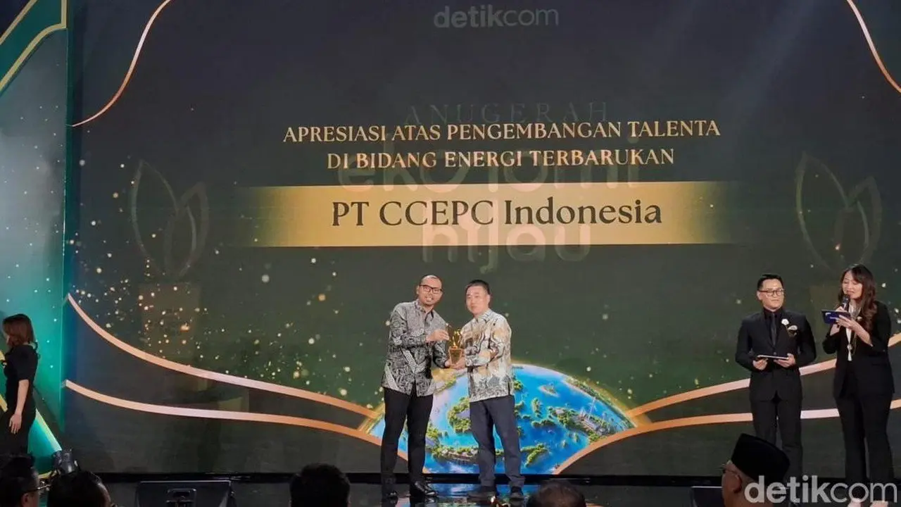 PT CCEPC Indonesia Raih Penghargaan Ekonomi Hijau untuk Pengembangan Talenta Energi Terbarukan